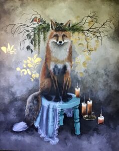 Mysterious Night of Fox
44" X 36"
Oil on Canvas