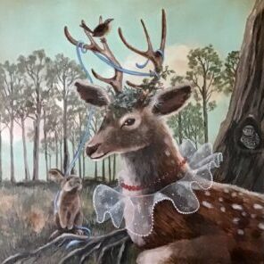 In Awe of the Hind
4x4
Acrylic on board